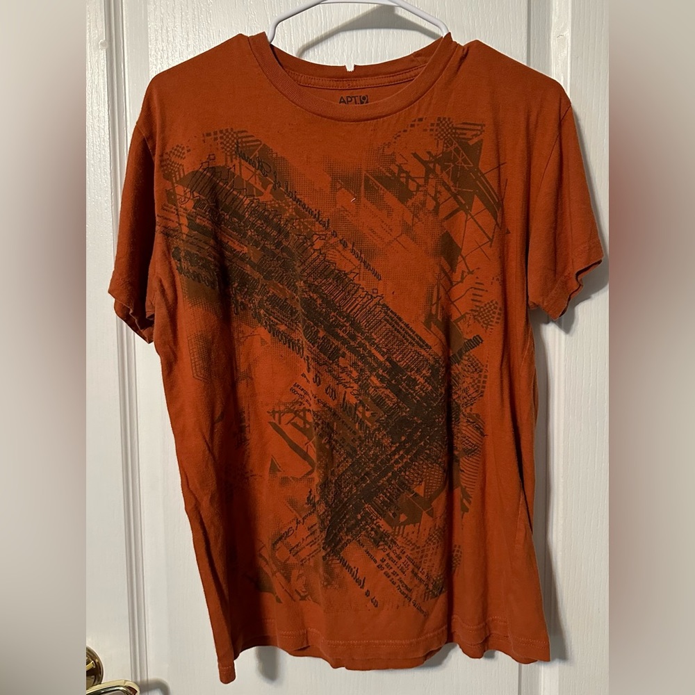 Orange Graphic shirt apt 9 2000s